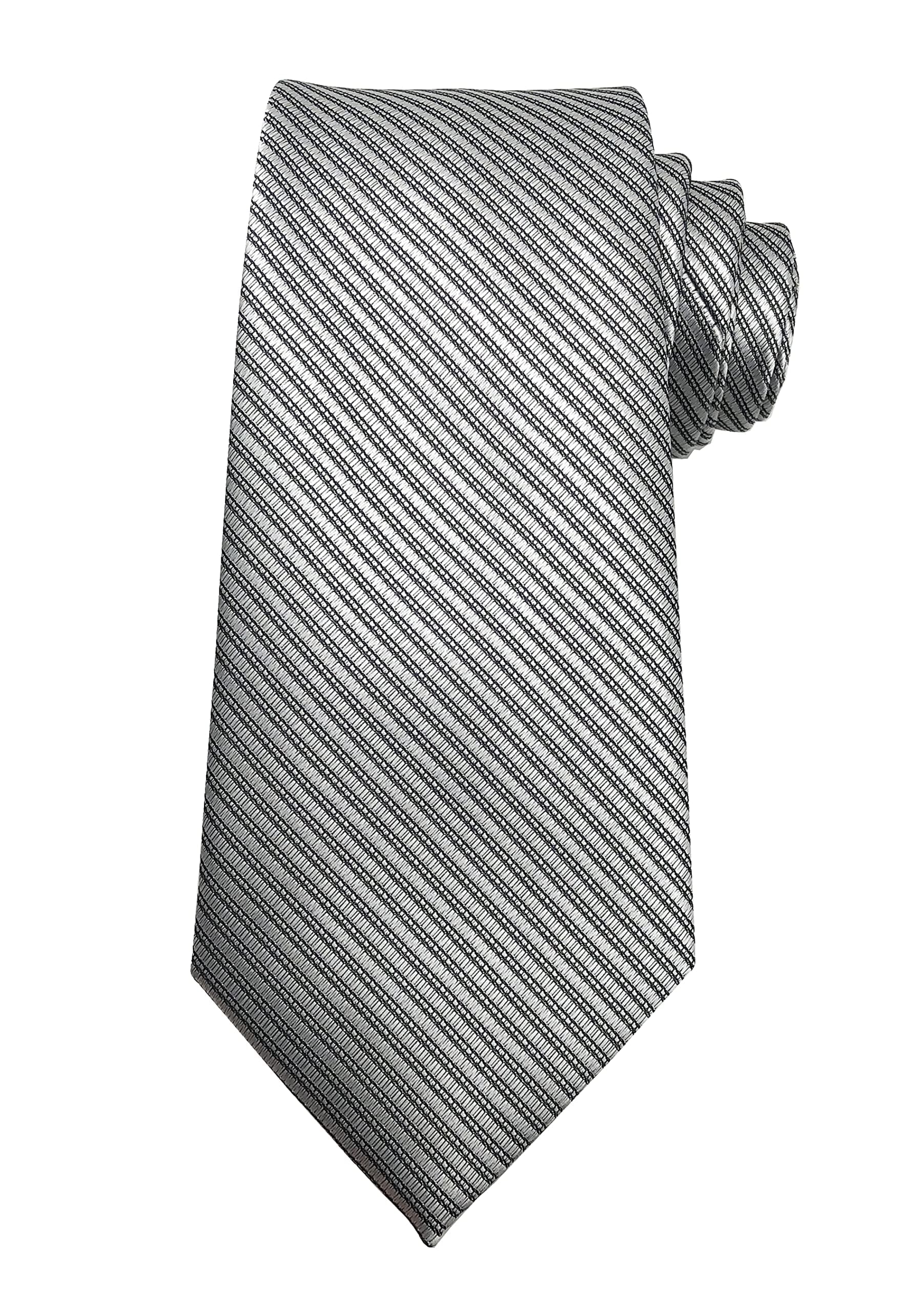 Men's Classic Solid Tie Silk Woven Necktie Jacquard Neck Ties For Men