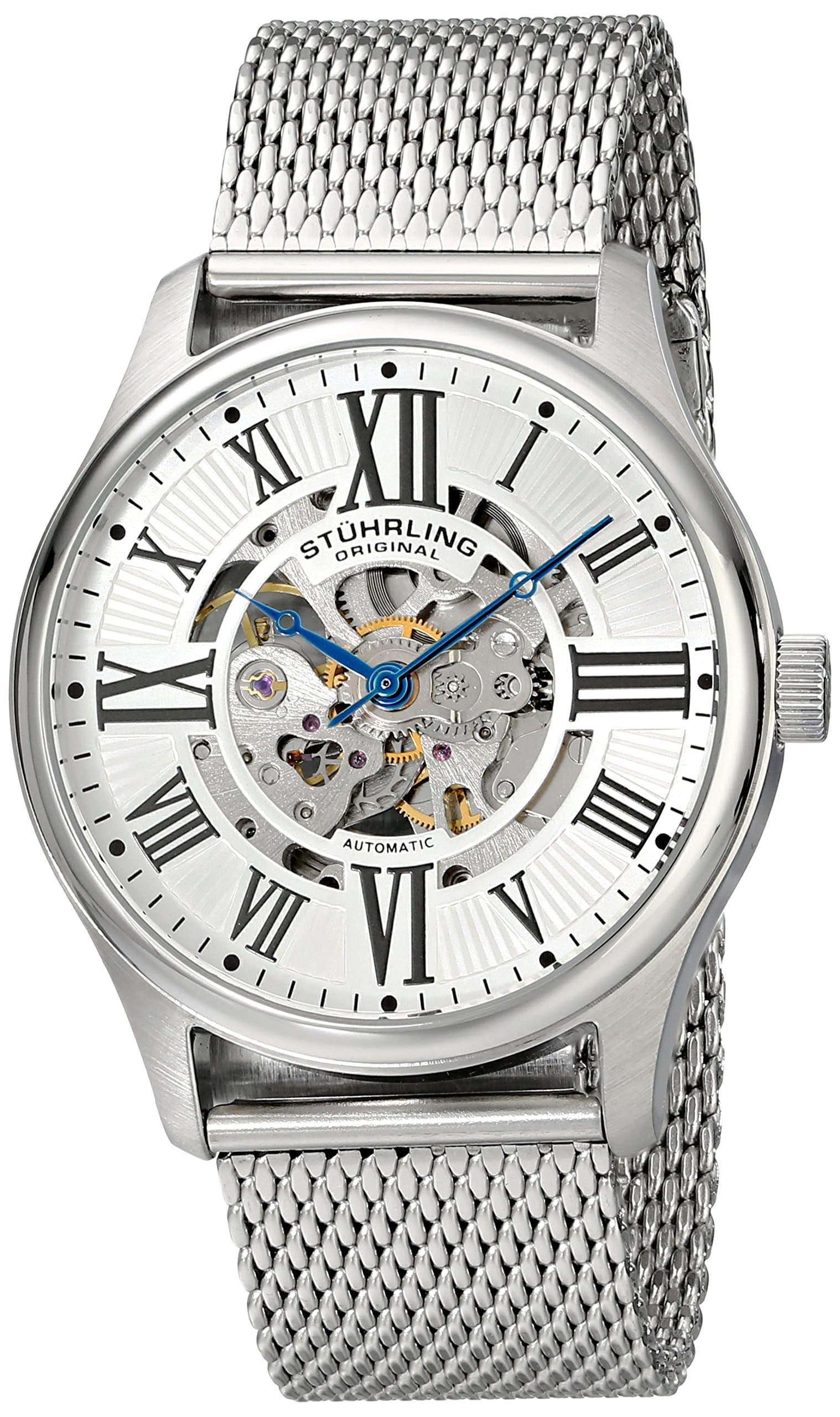 Stuhrling Original Men's 747M.01 Atrium Elite Date Silver
