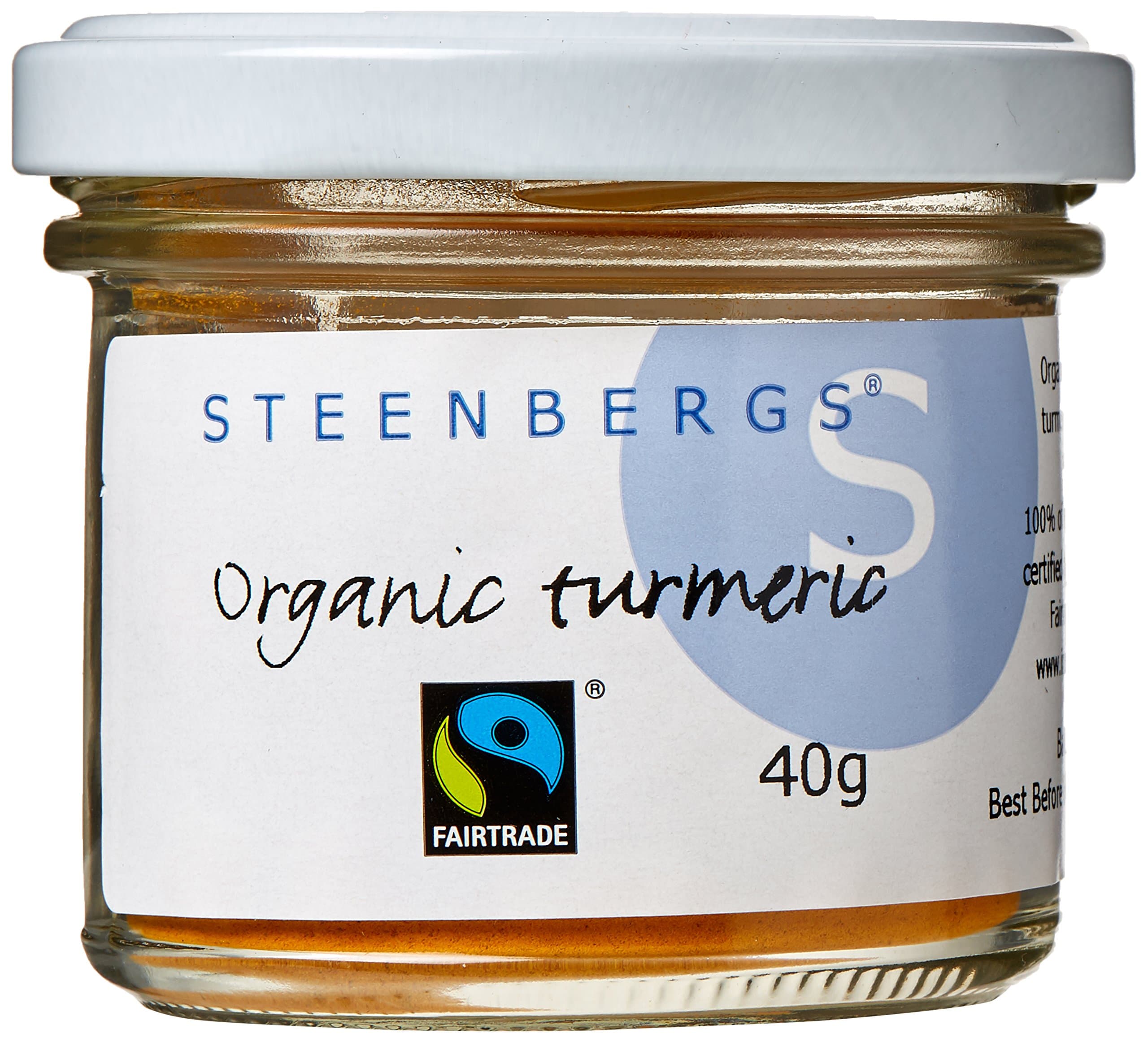 Organic Fairtrade Turmeric Powder Standard Jar - 40g