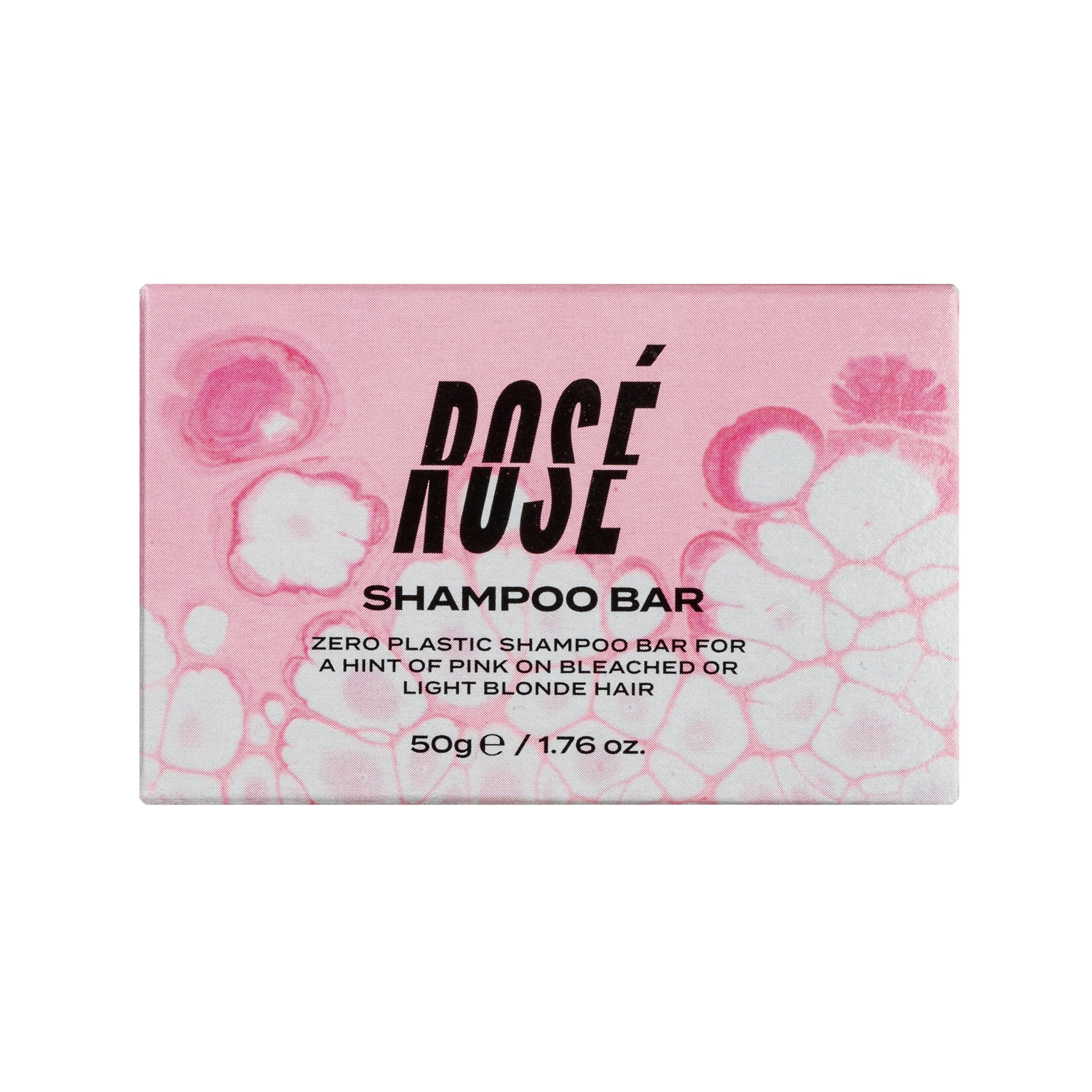 Rose Shampoo Bar - Pale Pink Rinse, Vegan, Cruelty Free, colour Protected Clean, colour Depositing Formula, 250 ml