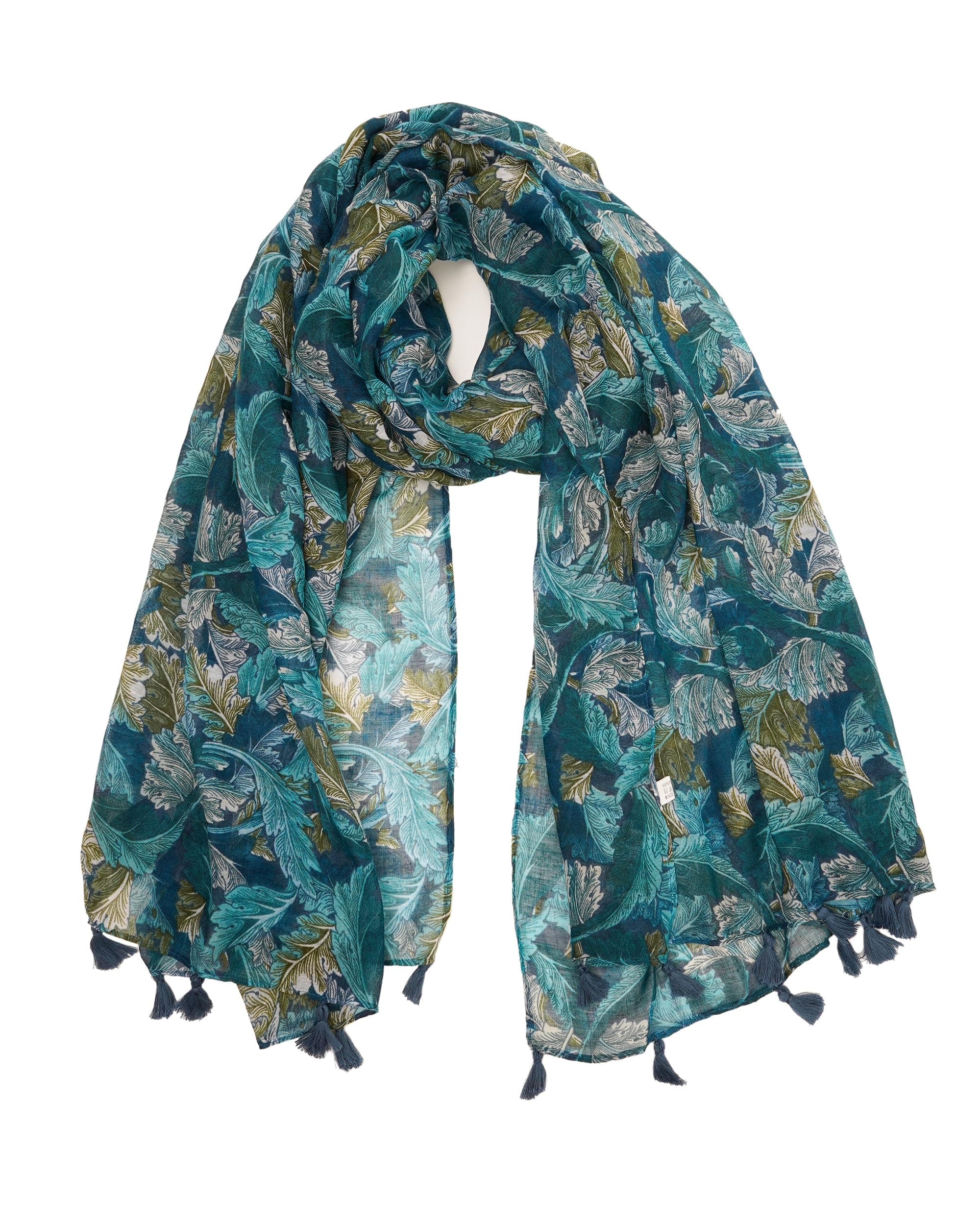 Large Boho Scarf for Women Lightweight Floral Printed Scarves Fall Winter Fashion Fringed Shawl wraps