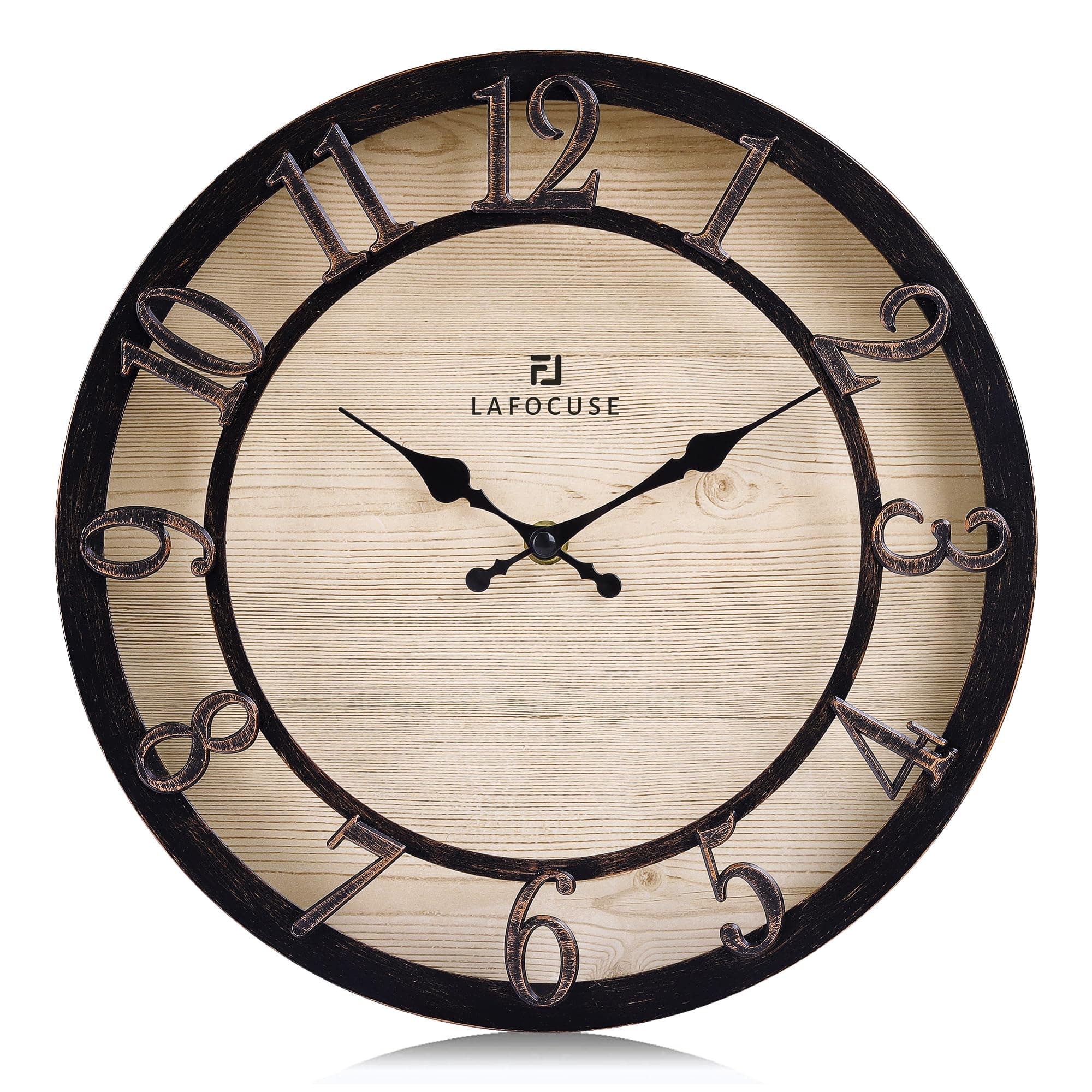 Farmhouse Bronze Wall Clock