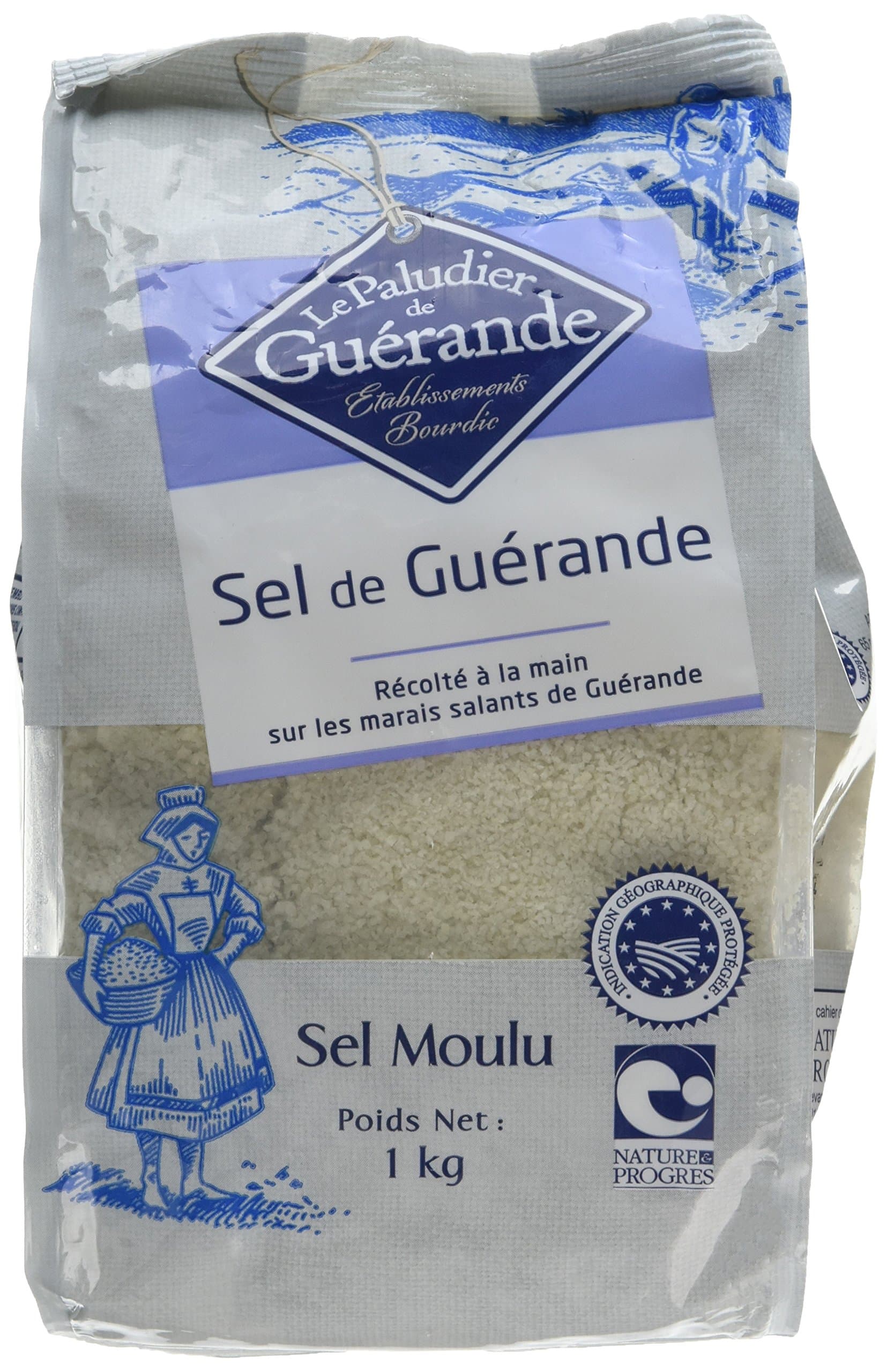 Fin Seche French Sea Salt in Bag 1 kg (Pack of 2)