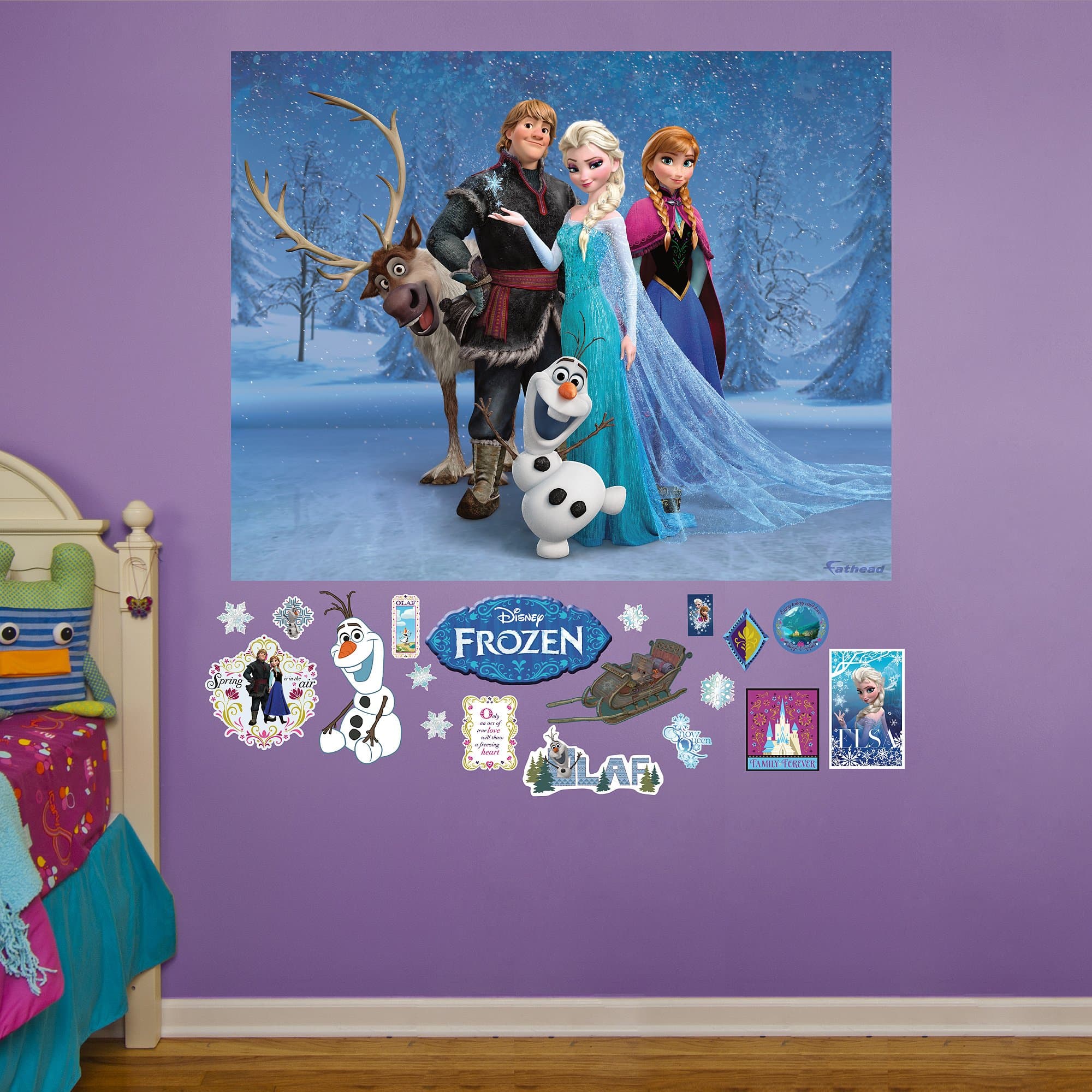 Fathead Disney Frozen Mural Real Big Wall Decal, 60 By 48-Inches