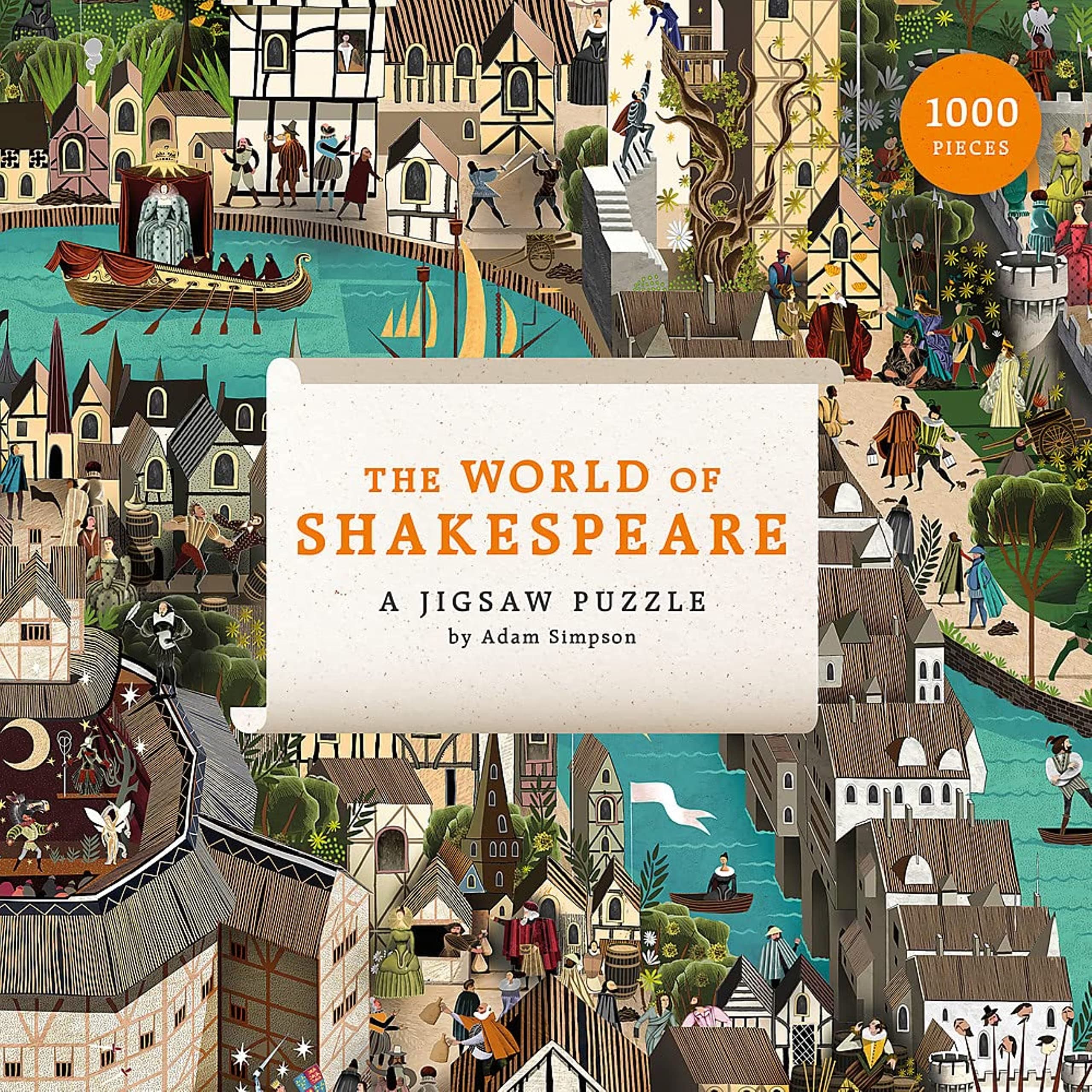 The World of Shakespeare: 1000 Piece Jigsaw Puzzle, Vibrant and Varied Colors